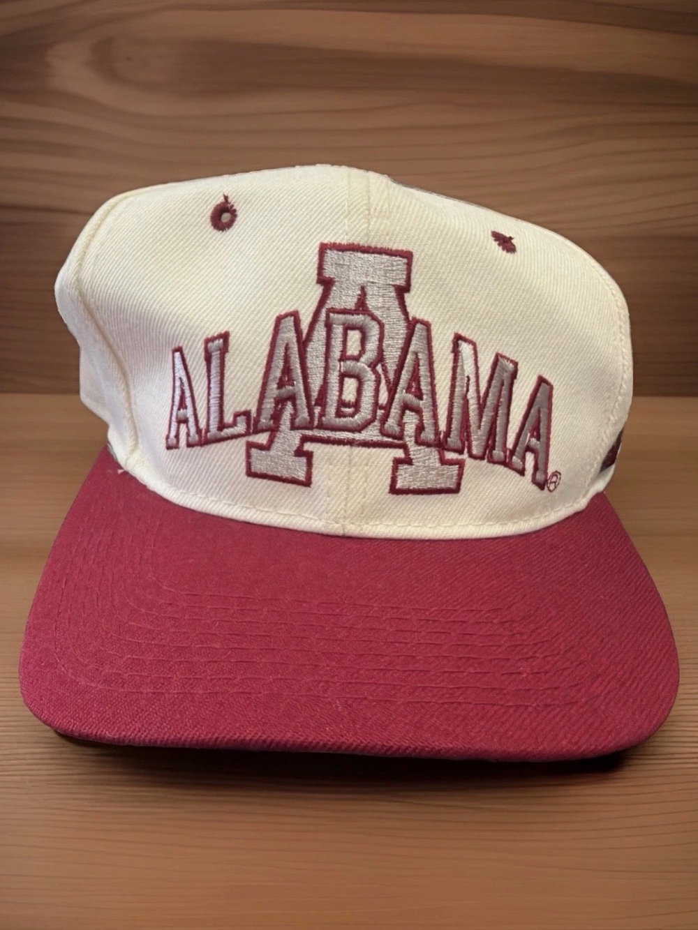 Alabama Embroidered Two-Tone Cap - Crimson and White